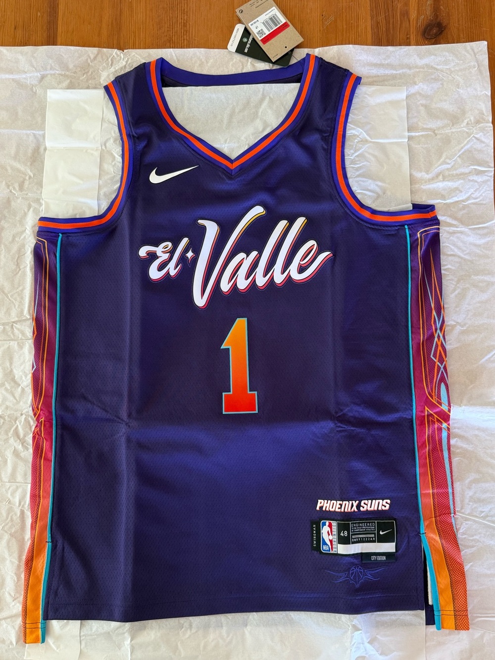 Devin Booker Phoenix Suns El Valle City Edition Nike Swingman Jersey Large